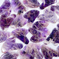 Huiying Crystal Gem Stone Direct Sale Heart Gua Sha Facial Massage Tool Custom Amethyst Gua Sha