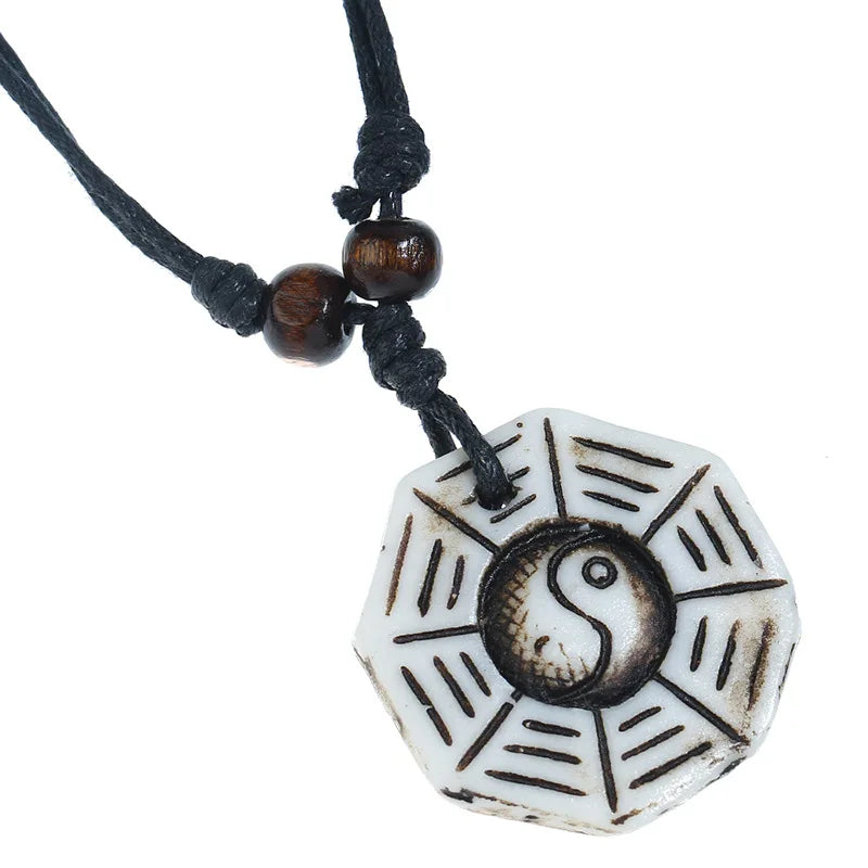 Wholesale Tai-chi Yinyang Pendent Necklaces Fashion Jewelry Women Men Necklace