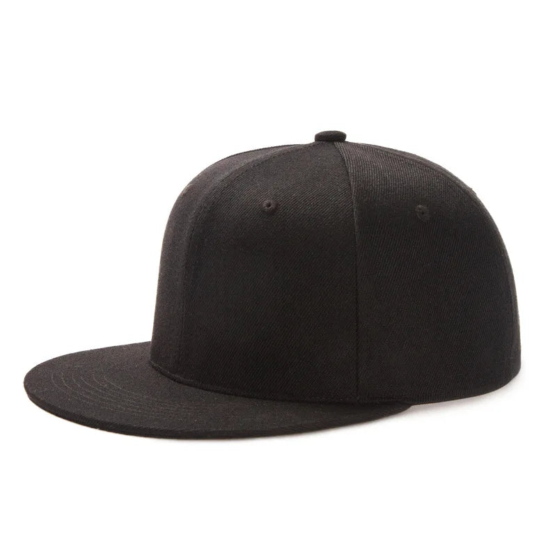 Stock Promotion 100% Polyester 6 Panels Flat Brim Hip Hop Mens Baseball Snapback Hats