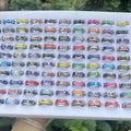 Cheapest Mix Model Stainless Steel Rings Colorful Pattern Finger Ring for Women