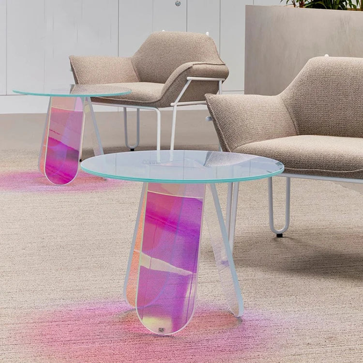 New Creative Nordic Minimalist Design Bedroom Colorful rainbow Coffee Table