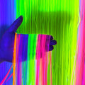 Ychon Lighting Fluorescent Rain Silk Curtain Plastic Tassel Rain Silk Door Curtain Shinning Color Party Background Decoration