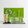 Japanese Tea Set (7pcs) Matcha Set Bowl Pouring Spout Bamboo Matcha Whisk Scoop Matcha Whisk Holder Tea Kit