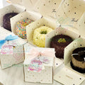 Hot Sale Pink White Small Cake Boxes Packaging Custom Logo Cardboard Paper Boxes for Cakes