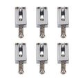 6 Pack Tremolo Bridge Saddles for Strat  and Electric Guitars Nickel Tremolo Guitar Bridge Saddle