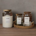 1000/2000/3000 ML Large Capacity Borosilicate Glass Storage Food Bottle Jar for Kitchen With Acacia Lid