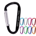 6#D 57*30*4.2MM Aluminum Alloy Metal Snap Black Quick Draw Flat Key Chain Backpack Camping Strap Holder Carabiner Clip Hook