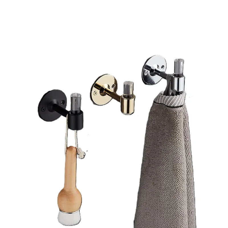 Luxury Modern Bathroom Towel and Clothes Hooks with Easy Installation Nail Adhesive 3-Year Warranty