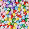 Cute Small Dust Plug Pendant Multi-color Key Chain Natural Mushroom Pendant Bracelet Charm DIY Jewelry Accessories