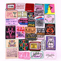 Wholesale Letter Embroidery Patches Custom Designer logo Iron on Applique Embroidered Patch for Clothing Hat Jeans