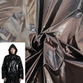 AQTQ Hot Selling Waterproof 380T Pu Glossy Nylon Taffeta Fabric for Raincoat
