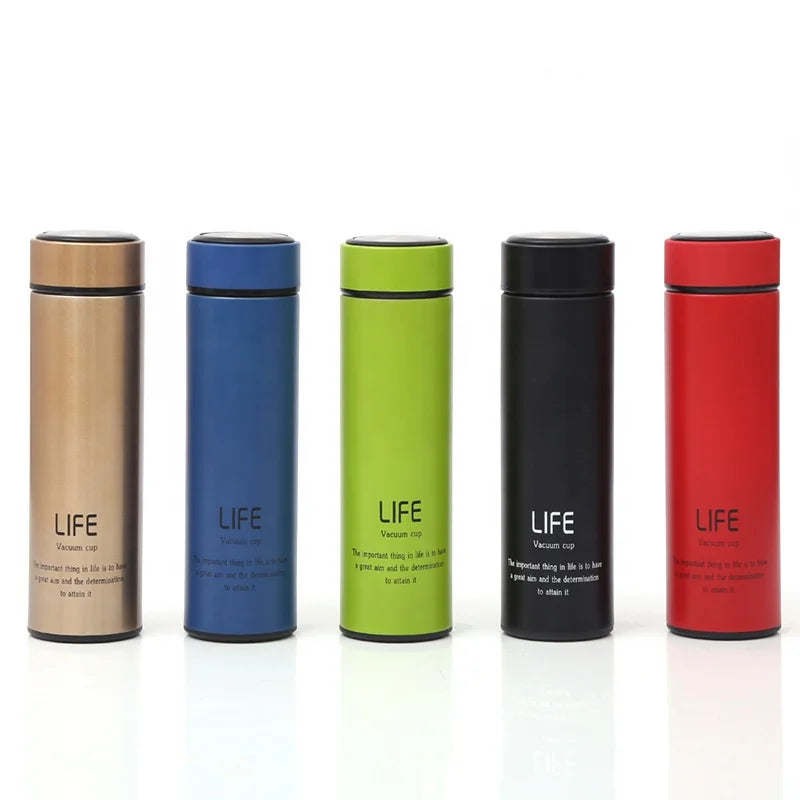 Hot Custom New 304 Stainless Steel Vacuum Cup Office Tea Coffee Water Bottle Free logo Thermos Flask