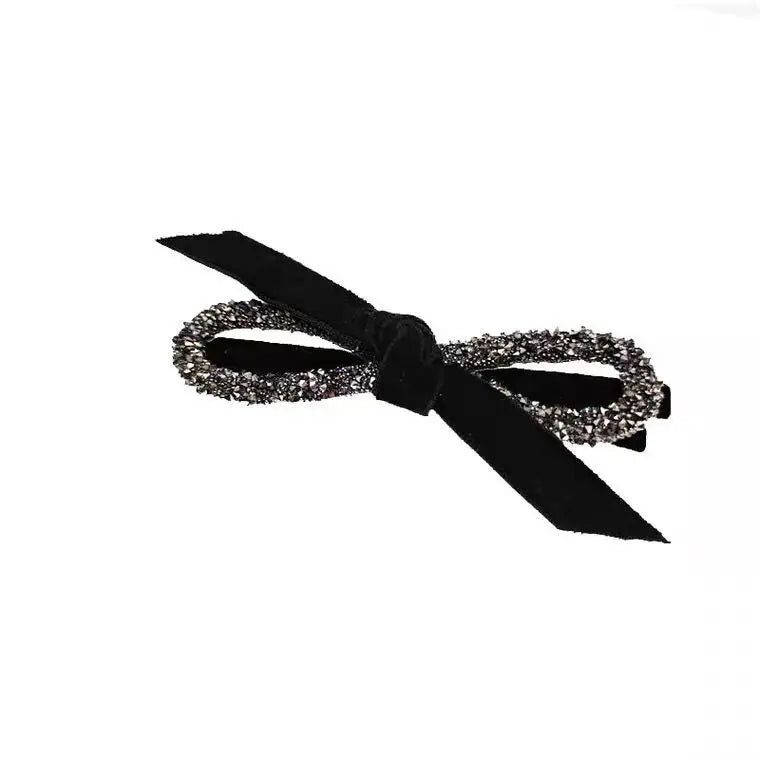 AA00898 Hair Accessories Korean Fashion Flash Drill Bow Hairpin Simple Personality Girl Headdress Hairpins for Women