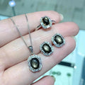 Wholesale Indian Bridal Wedding Jewelry Sets Natural Sapphire Fashion Stand Display for Engagement Anniversary CMA Certified