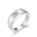 Attagems New Classic Luxury Engagement Moissanite Ring Couple Wedding Anniversary Hiphop Fine Jewelry