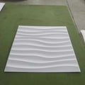 Modern Wave Art Design Waterproof Hotel & Commerce Use 3D PVC Luxury Vinyl Wall Decoration Tiles and Panel