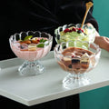 Ice Cream Single Ball Tall Glass Ice Cream Cup Dessert Bowl Transparent Simple Glass