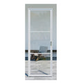 Born Modern French Design Interior Swing Open Casement Aluminum  Glass Swing Door Protection Glass Door Transom Patch