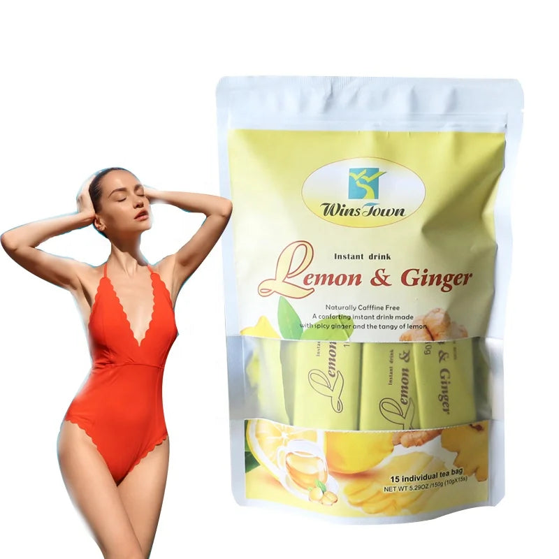 Winstown Lemon Ginger Tea Organic Ginger Tea Chinese Instant Honey Ginger Tea for Slim ThÃ© Minceur Perte De Poids