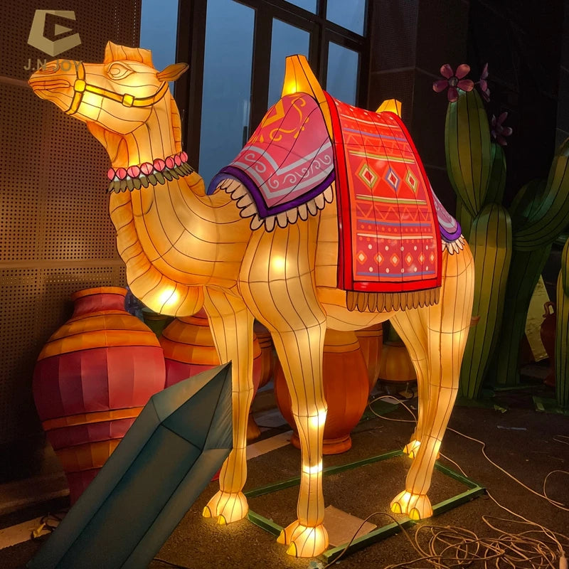 Outdoor Animals Lantern Festival Animal Camel Lantern for Garden Decoration