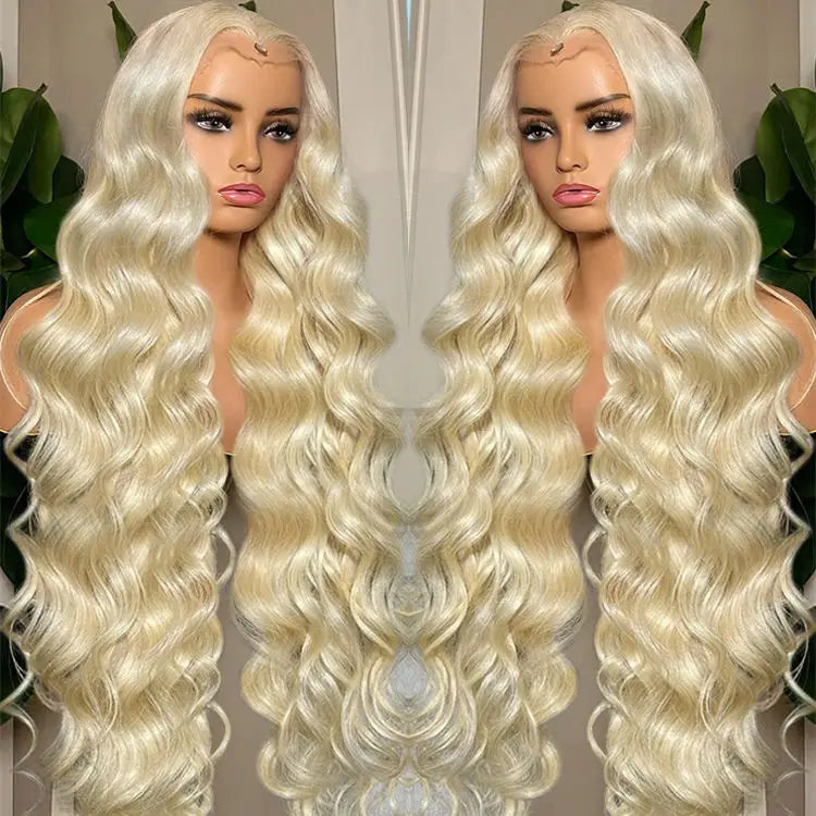 613 Blonde HD Lace Wig Glueless Deep Wave Vietnamese Human Hair 13x6 Lace Front Pre Plucked Raw Hair Wigs