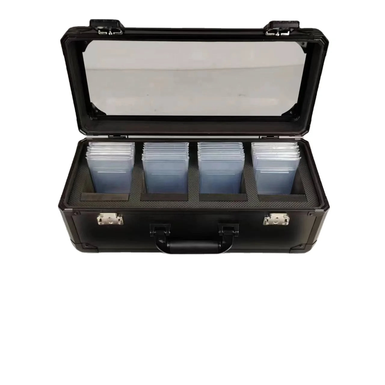 Portable Aluminum Sports Card Display Case Frame Clear Acrylic Showcase Durable Lockable for Jewelry Display Case OEM/ODM