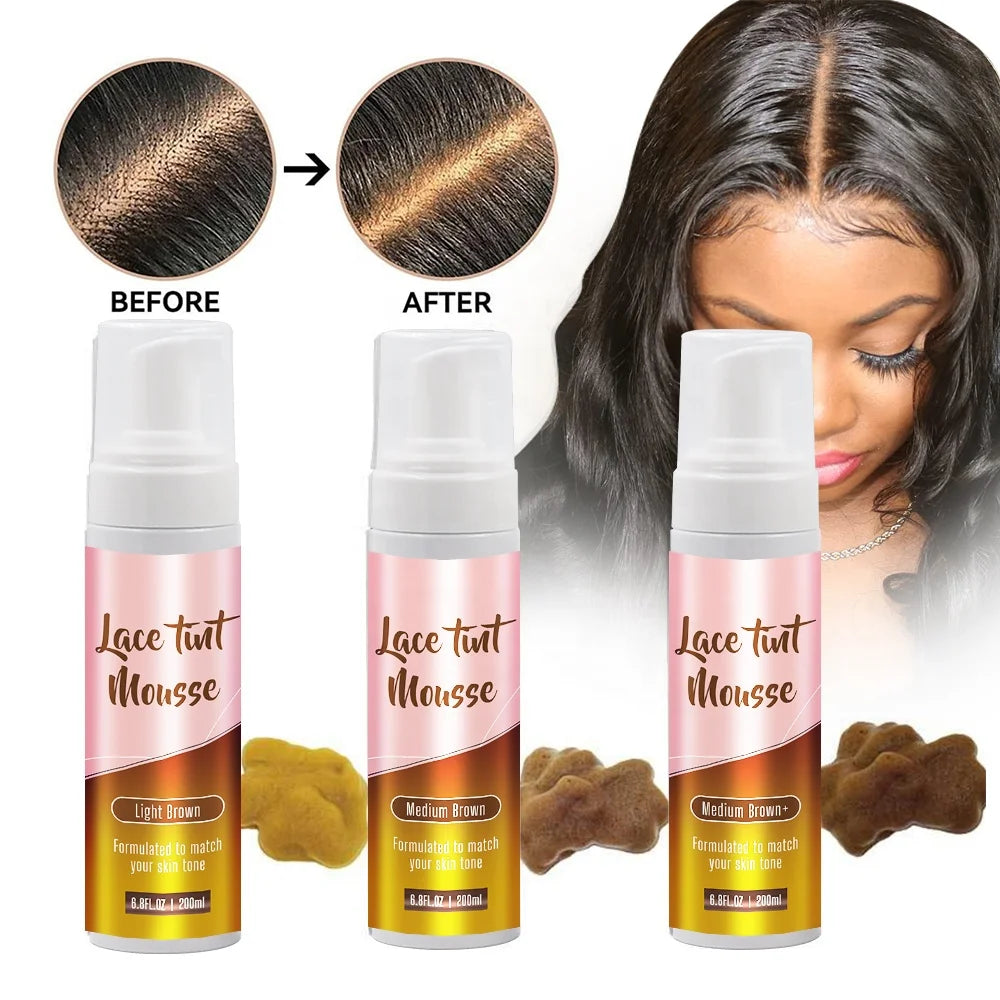 Blend to Lace Application Undetectable Look to Wigs Frontals and Closures Melt and Tint Lace Tint Mousse