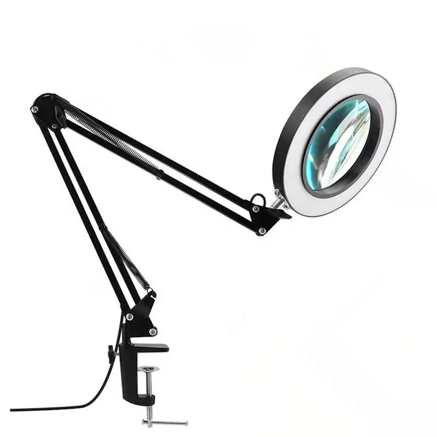 American Hot Sales Office Desk Lamp Table Lamp Metal Swing Arm Dimming Magnifier Led Desk Lamp With Clamp