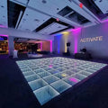 Manufacture Supply Dance Floor Toughened Glass 3D Mirror Dance Floor Stage Lights for Wedding Bar Party