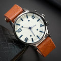 New Simple Numbers Scale Dial Watches for Men Leather Band Quartz Wristwatch Quality Male Clock Relogio Mujer Hot Gifts