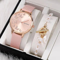 Hot Selling New Women's Butterfly Pattern Watch Classic Temperament Leather Belt Luxury Fashion Trend Watch