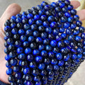Lapis Lazuli Blue Color 4 /6 /8 / 10/12mm Tiger Eyes Natural Gemstone Round Stone Beads for Bracelet EarringNecklace Jewelry DIY