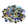 Buenoarte Modern Square Art Colourful 4mm Water Resistant Mirror Glass 1 Year Warranty for DIY Mosaic Craft Room Hobby Material