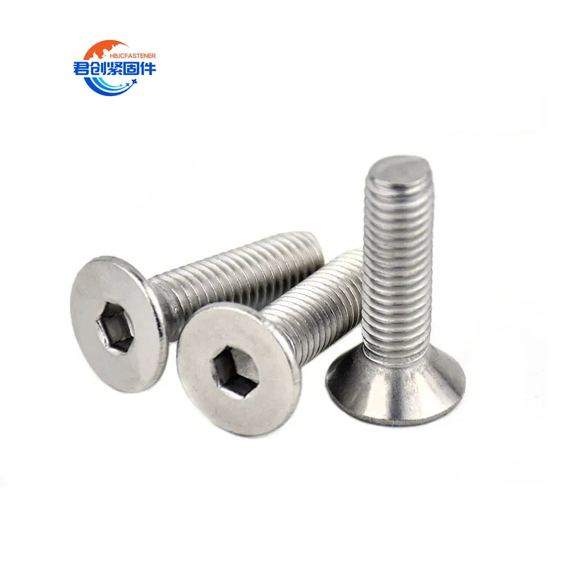 Stainless Steel 304/316 Factory Price Socket Countersunk Head Bolt Screw DIN Standard with Plain Finish Complete Specification