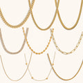Dingran New Fashion Jewelry Necklaces Set Gold Plated Stainless Steel Tarnish Free Necklaces