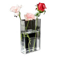 Factory Hot Selling High-quality Acrylic Book Shaped Flower Box with Pure Transparent and Silk Screen Printing Custom Flower Box