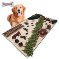 OEM Pet Snuffle Mat Forest Design IQ Training Squeaky Dog Training Mat  for Large Dogs Interactive Removable Dog Toys Mat