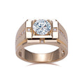 MSR-1255 18K Lab Grown Diamond With IGI Certificate Lab Diamond Ring for Man Wedding Custom Ring