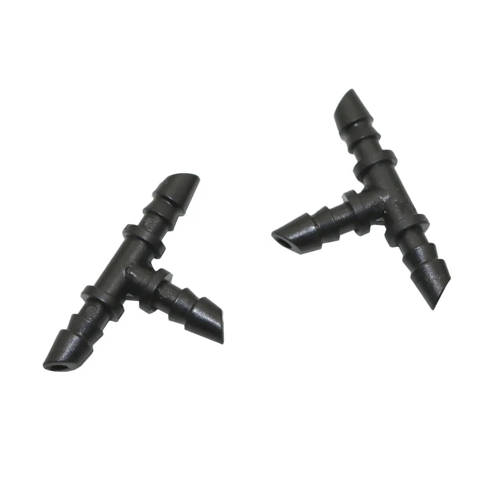 3mm Barbed Tee Connector Agriculture Garden Drip Irrigation Hose Connector Adapter for 3/5mm Hose