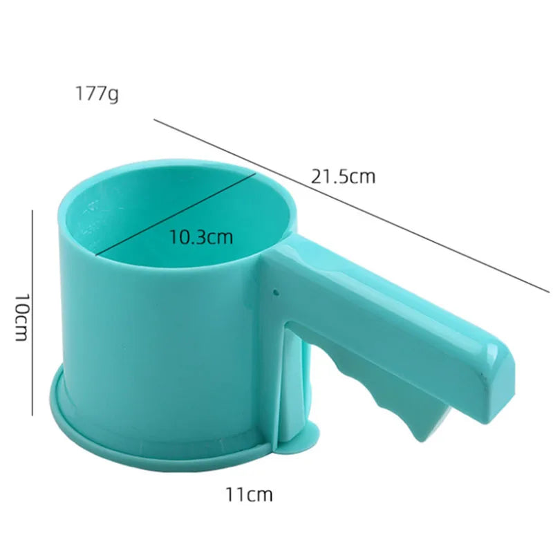 Machine Bread Baking Tool Set & Accessories 8 Cup Plastic Hand Crank Flour Icing Sugar Sifter