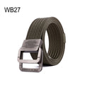 2025 Men's Nylon Fabric Waist Belt Alloy Metal Buckle Outdoor Tactical Sport Belt Hunting Hiking Sports Belt
