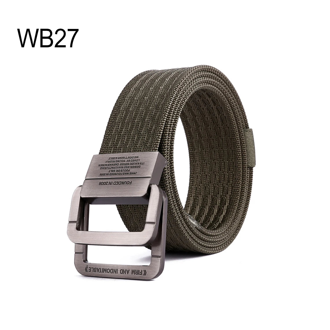 2025 Men's Nylon Fabric Waist Belt Alloy Metal Buckle Outdoor Tactical Sport Belt Hunting Hiking Sports Belt