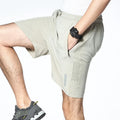 Men's Summer Sports Beach Pants 100% Polyester Thin Breathable Quick-Drying Loose Running Ice Silk Casual Shorts Woven Hot