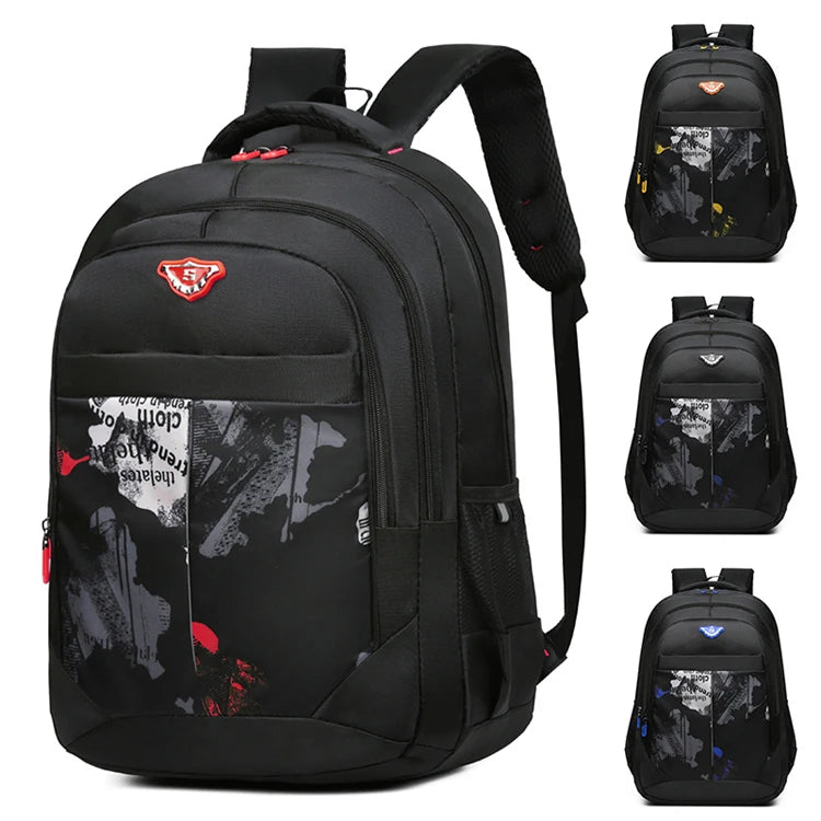 Promotional 2025 Dark Blue New Quilted Leisure Middle Student Notebook Unbranded Plain School Bag Backpack for Teen