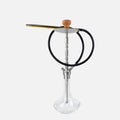 Customized German Big Deluxe Shisha Kopf Schlauch UTOP Glass 304 Stainless Steel Narguile Hookah Hookah Set