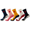 XIANGHUI Wholesale Cheap Custom New Design Ballet Shoes Print Jacquard Tube Fashion Women Fashion Cotton Crew Socks