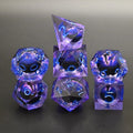 Factory Price 7pcs Purple Polyhedral Dragon Eye Dice DND Sharp Edge Resin DND Dice for Dungeons and Dragons Board Game Gift