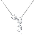 Minimalist Hypoallergenic Tarnish Free and Waterproof Jewelry 925 Sterling Silver Cubic Zircon Pendant Necklace for Women