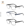 Best Price on Unisex Blue Titanium Optical Glasses Men's Business Style Solid Pattern Whole Frame Pure Titanium Eyewear