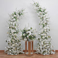 O-X821 Manufacturer Artificial Flowers Wedding Decor White Pink Wedding Arch Floral Arrangement Party Stage Flower Centerpieces